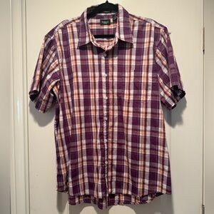 Purple/Orange Haggar Men’s Casual Shirt